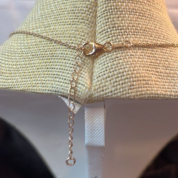 Crossover Necklace, Vermeil Rose Gold Over Sterling Silver x Necklace 18” - Picture 6 of 10